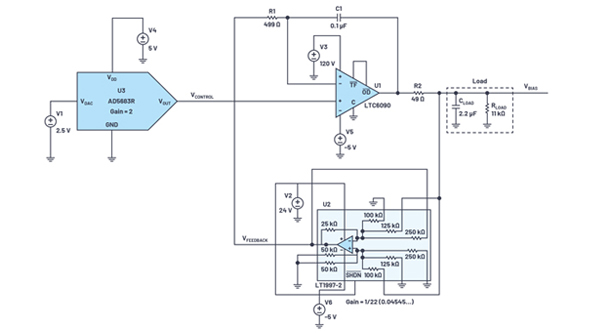 可調(diào)高壓電源兼具精度和可重復(fù)性，適合傳感器偏置應(yīng)用